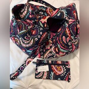 Vera Bradley duffle and wallet